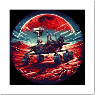 Red Planet Explorer - Perseverance Rover on Mars Posters and Art